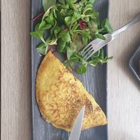 Omelette at Amour Patisserie Vegetale in Nice