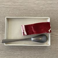 Strawberry cheesecake   at Amour Patisserie Vegetale in Nice