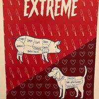 Go to the restrooms to see this :) at Amour Patisserie Vegetale in Nice