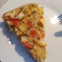 Quiche at Amour Patisserie Vegetale in Nice