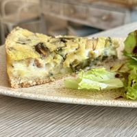 Quiche(mushroom and smoky tofu )  at Amour Patisserie Vegetale in Nice