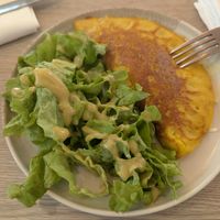 Omelette at Amour Patisserie Vegetale in Nice