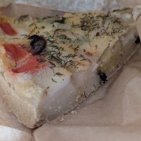 The most unique vegan quiche I've had... at Amour Patisserie Vegetale in Nice