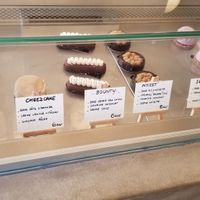 Desert options at Amour Patisserie Vegetale in Nice