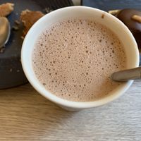 Hot chocolate  at Amour Patisserie Vegetale in Nice