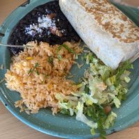 Burrito - comes with beans, rice and salad #Veganuary at Tacotarian - Southwest LV in Las Vegas