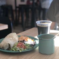 burrito and delicious soup 😍❤️ at Tacotarian - Southwest LV in Las Vegas