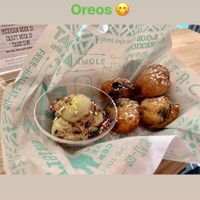 Fried Oreos and Thin mint ice cream at Tacotarian - Southwest LV in Las Vegas