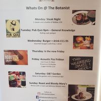 What's on at Botanist on the Green in South West London