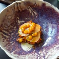 One of dishes on vegan lunch menu.  at Chapter in Helsinki