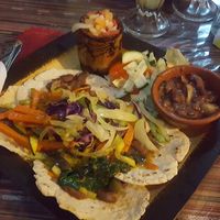 Veggie tacos!! at Authenic Flavors in San Ignacio