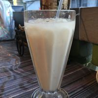 Horchata is very sweet and syrupy, I wouldn’t recommend this one! at Authenic Flavors in San Ignacio
