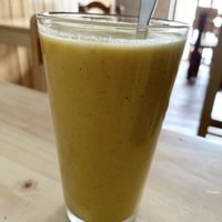 Maracuja juice  at Green Falafel in Cusco