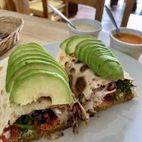 Durum falafel  at Green Falafel in Cusco
