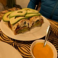 Vegan durum mega at Green Falafel in Cusco