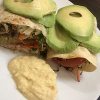 durum mega vegano at Green Falafel in Cusco