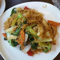 Stir fried mixed vegs and noodles. at Tam Tam in Parramatta