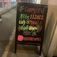 Restaurant going vegetarian as of Jan’22 #Veganuary at Masala in Zurich