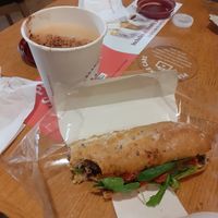 Vegan sandwich at Pret A Manger - Battersea in South West London