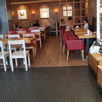 Inside seating at Pret A Manger - Wandsworth in South West London