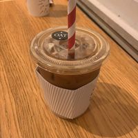 ice latte at Pret A Manger - Waverley Station in Edinburgh