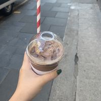 ice chocolate  at Pret A Manger - Waverley Station in Edinburgh