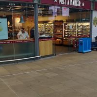 Trains at Pret A Manger - Waverley Station in Edinburgh