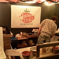 Where they make pizza at Village Pizza in Drumcondra