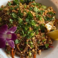 Tofu pad Thai   at Roots Rincon in Rincon