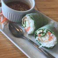 Spring rolls made vegan at Benley Vietnamese Kitchen in Long Beach