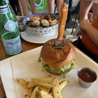 Falafel salad and falafel burgerr  at Choko - Maybe closed in San Jose