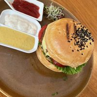 Vegan burger  at Napoli Artisan Gelato  in Lima