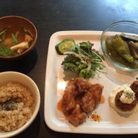 lunch set  at Nagi Shokudo in Kamakura