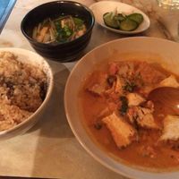 tomato coconut soup! at Nagi Shokudo in Kamakura