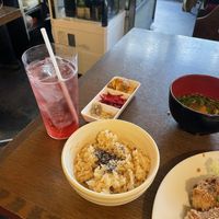 Grape vinegar soda💗 at Nagi Shokudo in Kamakura