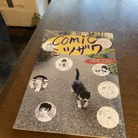 Cute reading material  at Nagi Shokudo in Kamakura