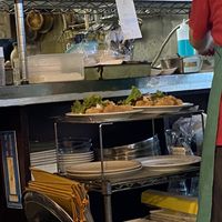 Kitchen closet.  at Nagi Shokudo in Kamakura