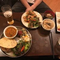 curry plate & soy meat set at Nagi Shokudo in Kamakura