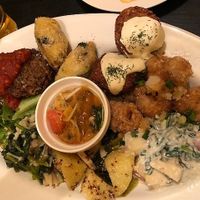 Delicious meal of salads, falafel and soy meats at Nagi Shokudo in Kamakura