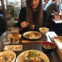 Best food in Tokyo! - fried soy meat set meal at Nagi Shokudo in Kamakura