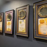 And more Gold Plate awards on the other wall. at Hanuman in Darwin