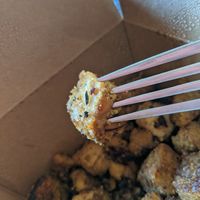 Cornbreaded tempeh. at The Bye and Bye in Portland
