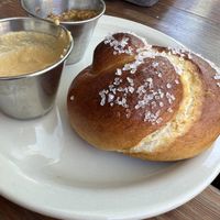 Pretzel knots (one already down)  at The Bye and Bye in Portland