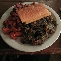 BBQ plate at The Bye and Bye in Portland