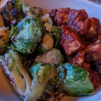 BBQ tofu and Brussels at The Bye and Bye in Portland