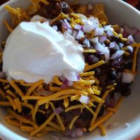 chili pie. delicious! at The Bye and Bye in Portland