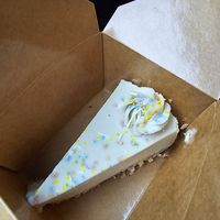 Birthday cheesecake at The Bye and Bye in Portland