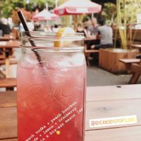 The Bye-And-Bye classic drink in a HUGE MASON JAR! at The Bye and Bye in Portland