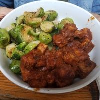 BBQ Brussel bowl  at The Bye and Bye in Portland