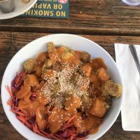 Spicy bowl at The Bye and Bye in Portland